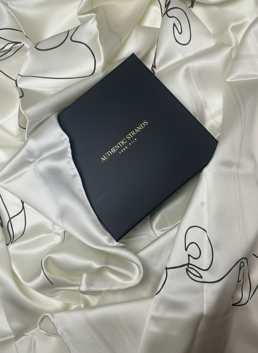 Design Pearl Faces 100% Pure Mulberry Silk Scarf