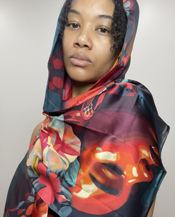 Design Woman 100% Pure mulberry Silk Scarf