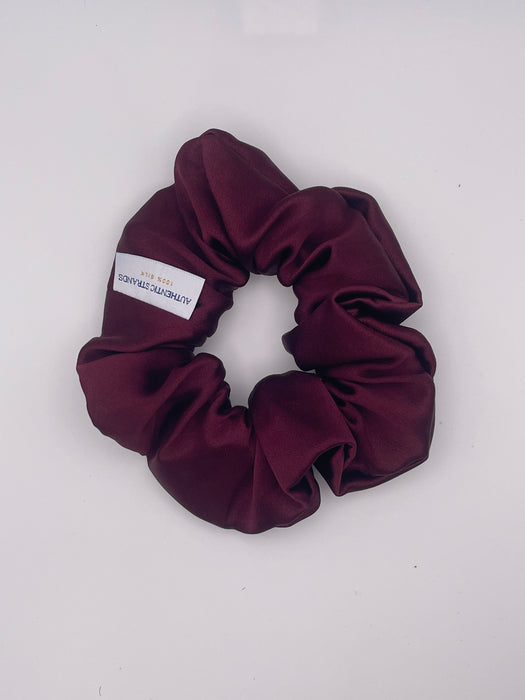 Orchid Plum 100% Mulberry Silk Scrunchies