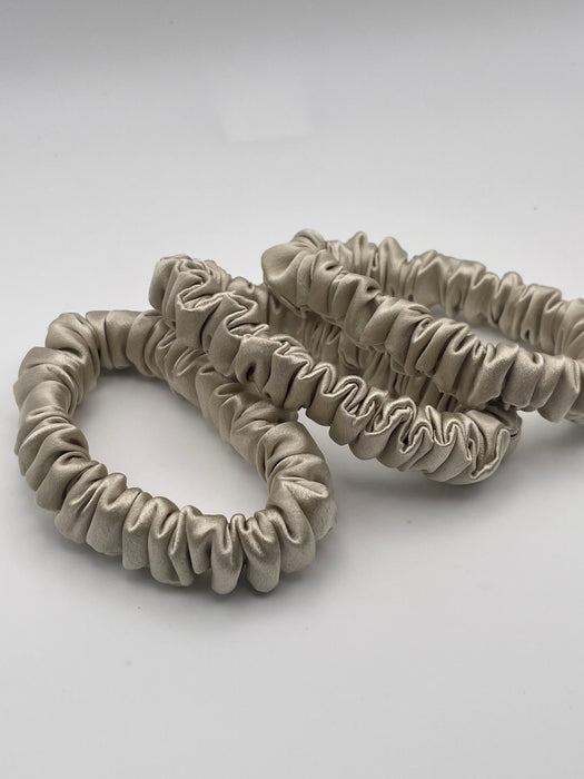 Pearl 100% Mulberry Silk Scrunchies