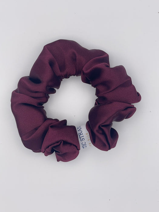 Orchid Plum 100% Mulberry Silk Scrunchies