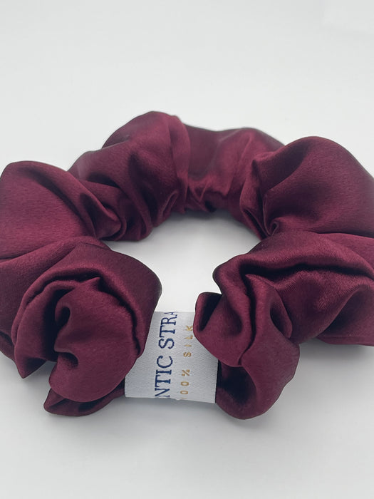 Orchid Plum 100% Mulberry Silk Scrunchies