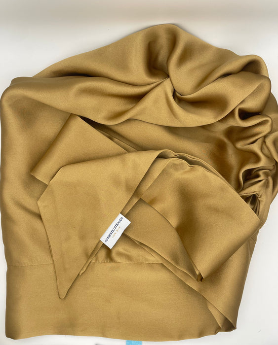 Gold Turban 100% Mulberry Silk Turban