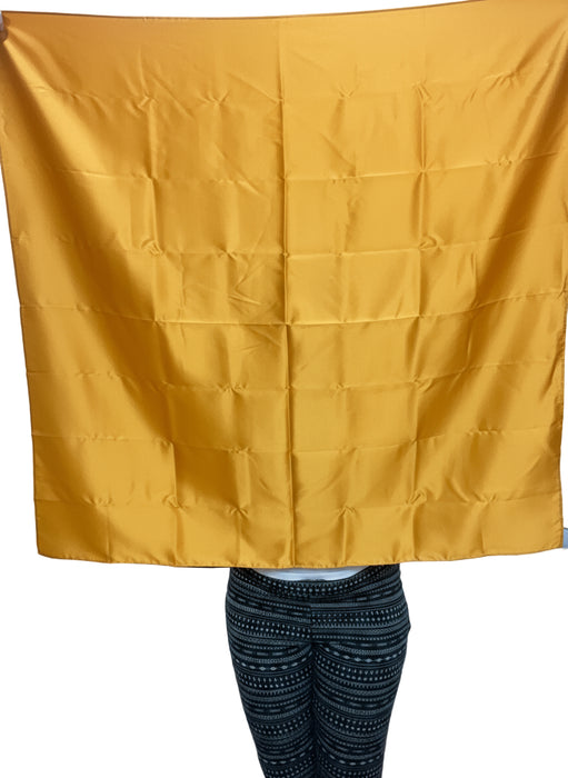 Amber Yellow 100% Mulberry Silk hair Scarf 19 momme