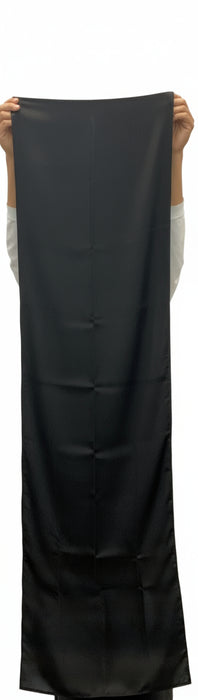 Black 100% Pure Mulberry Silk Scarf